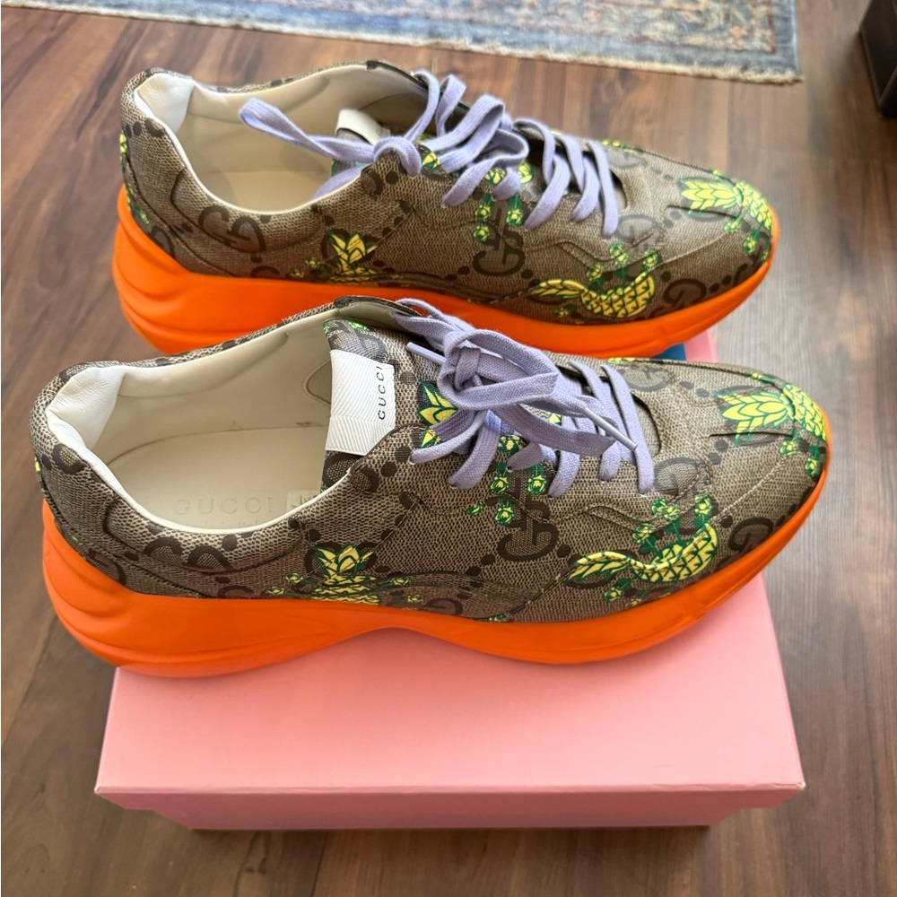 Gucci Ryhton Pineapple Trainers 13 - Picture 5 of 8